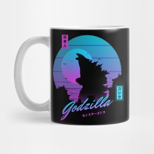 Godzilla sunset Mug